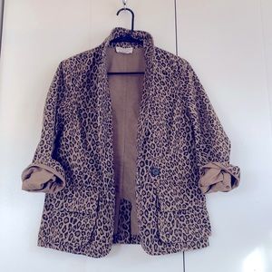 Nili Lotan leopard print blazer